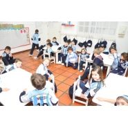 Festejos por el Día de la Bandera con los niños de Jardín